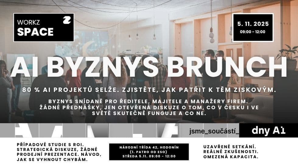 WorkzSpace se zapojuje do dny.AI: Přinášíme měsíc umělé inteligence na Slovácko
